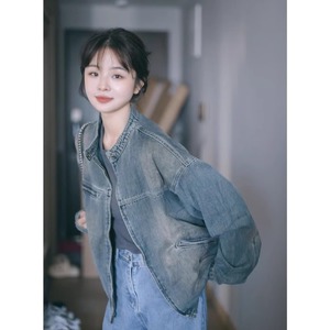 Chaqueta Vaquera para Mujer, Otoño 2024, Nuevo Estilo de Moda, Tendencia de Este Año, Elegante, Transpirable, Impermeable, Manga Larga, para Principios de Primavera - Product Image 4