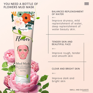 <strong>Cosmetics</strong> <strong>Import</strong> <strong>China</strong> Direct Supplier Wholesaling Moisturizing Clay Mask Skin Care Flower Extract Mud Mask - Product Image 6