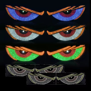 Camión parabrisas luz decorativa USB coche Led Devil Eye Demon Led pantalla Panel luces Devil's Eye para coche - Product Image 1