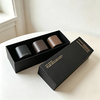 Ensemble cadeau de bougies parfumées de qualité supérieure Witoyou, dans un coffret cadeau pour Noël, en verre carré mat, sans cire minérale de paraffine, vente en gros