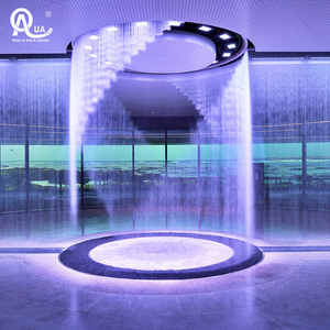 Fontaine à eau numérique programmable Water Crown avec projection multimédia sur écran LED pour la décoration de centres commerciaux et de mariages - Product Image 1