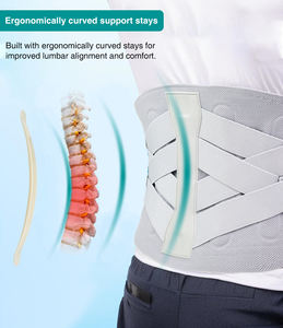 यूजी 3 डी बुना हुआ नायलॉन समायोज्य संपीड़न बैक दर्द राहत सुरक्षात्मक कमर समर्थन बेल्ट कम लंबर कर्षण बैक ब्रेस - Product Image 4