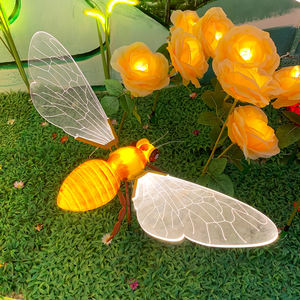 Lumières de Noël LED <span class=keywords><strong>3D</strong></span> <span class=keywords><strong>en</strong></span> forme d'abeille, étanches, pour extérieur, certifiées CE ROHS, pour chemin, cour, décoration de la maison, éclairage extérieur - Product Image 5
