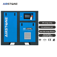 Compresor de Aire de Tornillo Industrial Airstone de Alta Eficiencia Energética, 380V 50HZ 0.8Mpa 8bar PM, Velocidad Variable, 45KW 60HP PM VSD