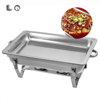 Réchaud de Buffet Professionnel en Acier Inoxydable pour Hôtels et Restaurants, Bain-Marie Chauffe-Plat à Gaz pour Traiteur et Maintien au Chaud