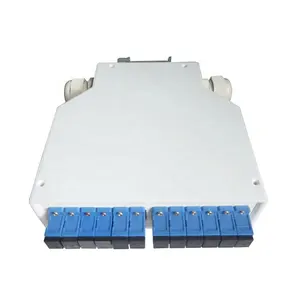 DIN-FB FTTH Standard taille Fiber optique laminé à froid en acier DIN rail monté boîte à bornes