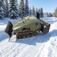 Robot souffleur de neige électrique télécommandé, balayeuse de neige sur chenilles, machine autonome à batterie, marque HD pour les municipalités