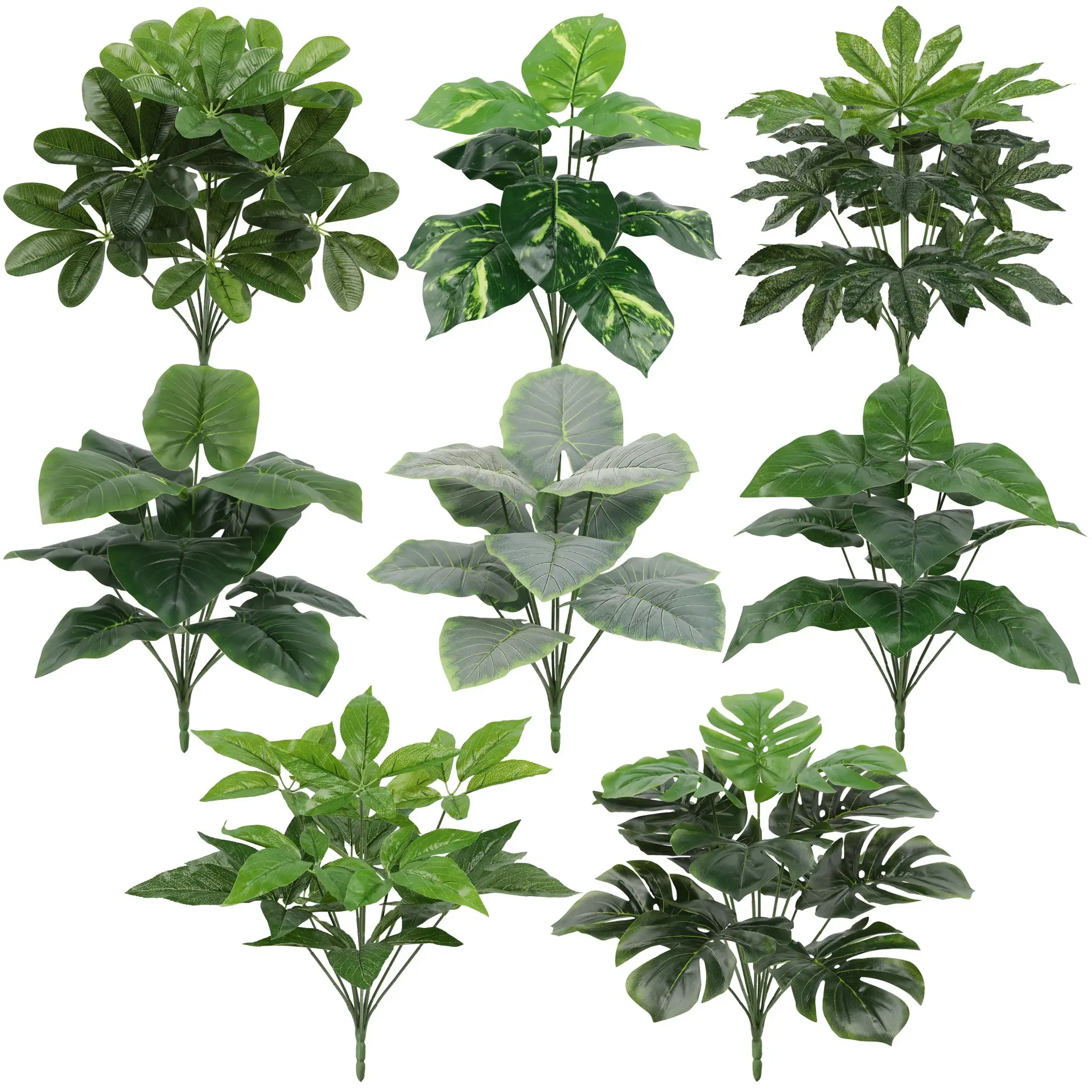 Wholesale Artificial Plants High-quality Fake Plants Evergreen wedding decor Home Indoor Decorative Faux Plastic Green Plant