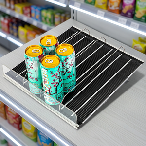 Customizable Width Spring Loaded Pusher for Varied Beverage Sizes - Product Image 1
