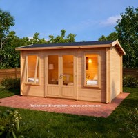 Kits de charpente préfabriquée en bois massif écologique pour villas, maisons en rondins, abris de jardin et de jardinage, et abris à outils, résistants à l'eau