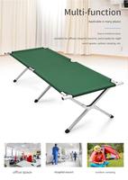 Lit de camp pliable extra large, durable, portable, design moderne, pour le camping en plein air, la randonnée, la plage, la chambre à coucher