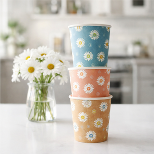 แก้วกาแฟกระดาษคราฟท์แบบกำหนดเอง แก้วแบบใช้ครั้งเดียวสำหรับเครื่องดื่มร้อน พร้อมโลโก้ รีไซเคิลได้ ขนาด 8oz 12oz 16oz แก้วกาแฟร้อน - Product Image 2