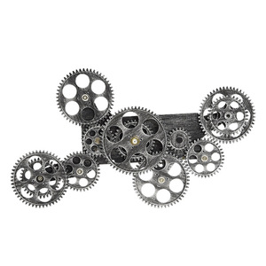 Steampunk Design ingranaggio di plastica movimento <span class=keywords><strong>orologio</strong></span> industriale da <span class=keywords><strong>parete</strong></span> ingranaggio con decorazione <span class=keywords><strong>ingranaggi</strong></span> in movimento - Product Image 5