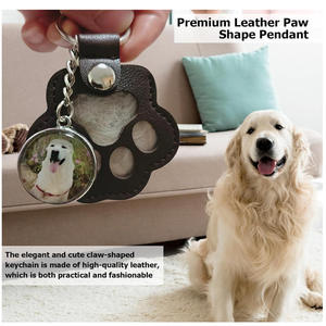 Sac de rangement portable en PU <span class=keywords><strong>pour</strong></span> poils d'animaux NY-KP01 avec pendentif empreinte de patte commémorative <span class=keywords><strong>pour</strong></span> chats et chiens, idéal comme cadeau <span class=keywords><strong>pour</strong></span> les propriétaires d'animaux - Product Image 2