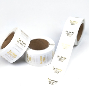 ملصقات شفافة فاخرة مخصصة بورق ذهبي مقاومة للماء ذاتية اللصق - Product Image 2