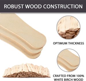 KarlNiko Palos de Abanico de Madera Natural de 8 "Ideal para Paletas de Subasta Artesanía Asas de Abanico de Boda - Product Image 4