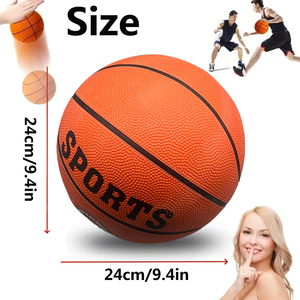 Balón de <span class=keywords><strong>Baloncesto</strong></span> de Goma Resistente, Tamaño 7, Alto <span class=keywords><strong>Rebote</strong></span>, Impermeable, Antideslizante, para Jóvenes, Niños, Adultos, Entrenamiento, Competición, Deportes - Product Image 3