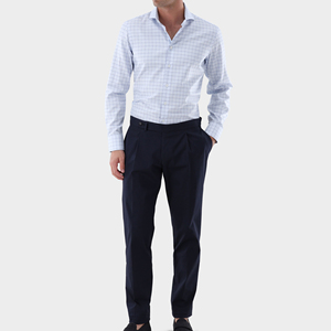 OEM Plaid in cotone 100% <span class=keywords><strong>a</strong></span> maniche lunghe camicie da <span class=keywords><strong>uomo</strong></span> per lavoro direttamente in fabbrica - Product Image 4