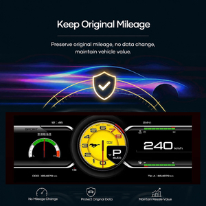 แผงหน้าปัดดิจิตอล LCD JIUTREE สำหรับ Ford Mustang 2014-2023 หน้าจอแสดงความเร็วแบบดิจิตอล ชุดหน้าปัดเสมือนจริง - Product Image 5