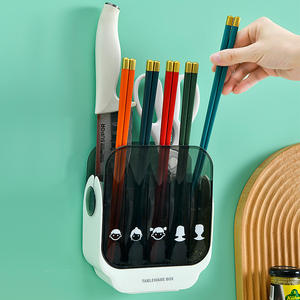 Organizador de Cocina Creativo con 7 Compartimentos para Palillos, Montado en la Pared, a Prueba de Humedad, con Divisores - Product Image 3