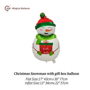 Globo de Aluminio con Diseño Navideño de Dibujos Animados, Decoración para Fiestas Navideñas, Globo de Helio - Product Image 2