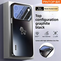 Coque de téléphone en acrylique mat pour iPhone 17 Pro Max avec motif graphique cheval, protection anti-chute et protection de l'appareil photo