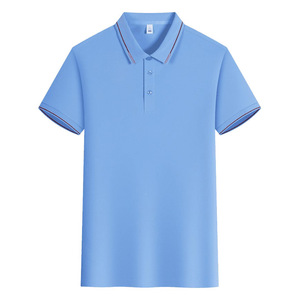 Polo Shirt Unisex Short Sleeve Solid Color Polyester Workwear Daily Use - Product Image 4