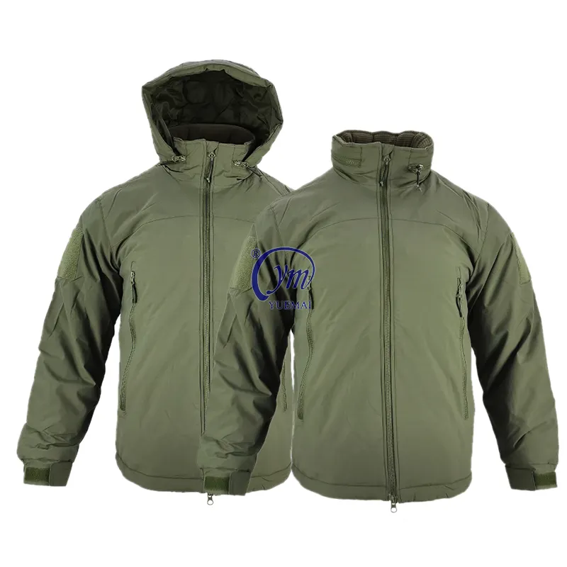 Yuemai jaket Concealable, jaket Windbreaker luar ruang, mantel taktis empuk tebal ringan