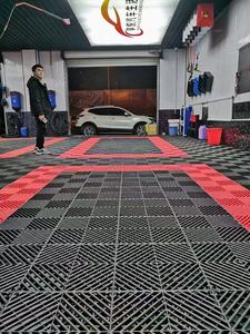 Tapis de sol en <span class=keywords><strong>plastique</strong></span> emboîtable <span class=keywords><strong>pour</strong></span> garage, 100% nouveau matériau PP, écologique, <span class=keywords><strong>pour</strong></span> lavage de voitures - Product Image 3