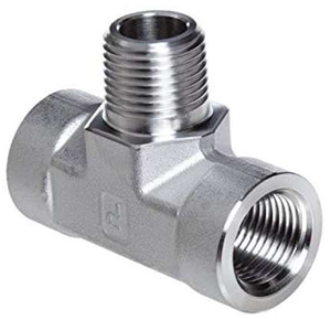 Raccord de tube à double ferrule 6FBT4N-316, raccords de tube d'instrumentation 316SS A-LOK 3/8 X 1/4 NPT SS316, raccord en T femelle - Product Image 4