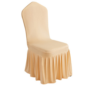 Düğün sandalyesi terlik koy ucuz pilili etek sarkaç sandalye kılıfı otel konferans ziyafet salonu oturma odası parti için - Product Image 2