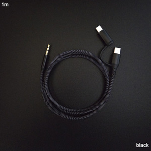 สายสัญญาณเสียงรถยนต์แบบถักลายงู 2 in 1 ชนิด Type C 8 พิน ต่อ DC 3.5 มม. - Product Image 2