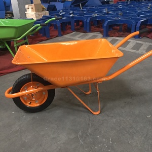 Carretilla de construcción de acero motorizada WB2203 de 60L china con rueda sólida Material de hierro de Metal barato para Kenia Filipinas - Product Image 6
