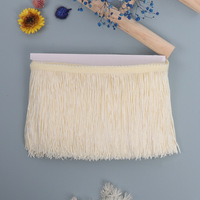 Meilleure vente Polyester 15CM 10 Yards gland dentelle frange garniture pour Textiles de maison vêtements accessoires rideau décoration