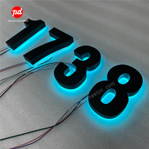 Customade Outdoor Metal Led Backlit Floating <strong>Door</strong> <strong>Name</strong> House Numbers Hotel <strong>Front</strong> Digital Serial Room Number <strong>Plates</strong> - Product Image 6