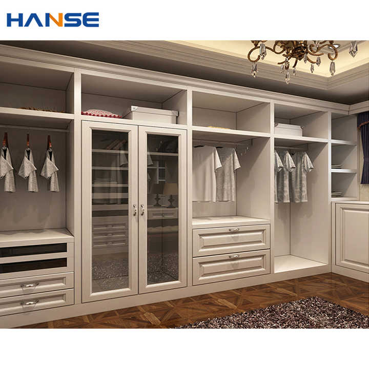 Custom White Oak Wood Built-in Closets for Modern Homes