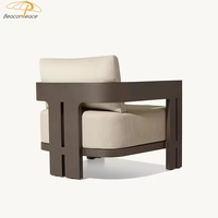 Hotel-Luxus Wasserabweisender Moderner Aluminium-Outdoor-Sessel Antikes Sofa-Set Möbel