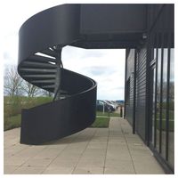 Escalier en colimaçon commercial Prima : Fabrication exquise, minimaliste, best-seller