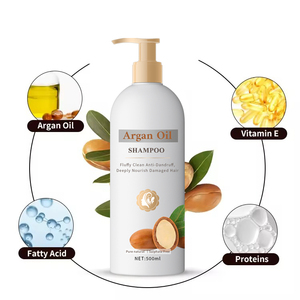Champú CHAOBA para el Cuidado del Cabello, Hidratante, Sin Sulfatos, Orgánico, con Aceite de Argán Marroquí, para Mujeres de Cabello Negro - Product Image 5