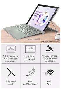13.3 pouces win 11 2 en 1 tablette 16 + 512 Go wifi 6000mAh avec clavier pour les entreprises 4.1Ghz - Product Image 6