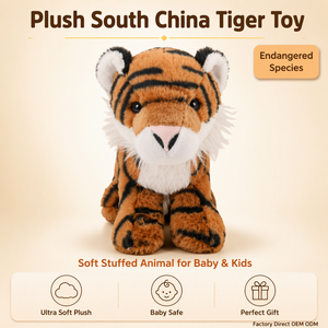 Peluche de Tigre del Sur de China, Juguete de Peluche Realista, Suave, Seguro para la Piel, Regalo para Niños, Decoración Coleccionable - Product Image 1