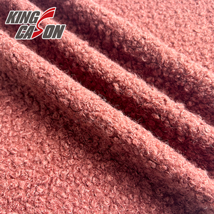 KINGCASON fabbrica diretta eco-friendly materiale borgogna cricche tessuto orsacchiotto per tappezzeria decorazioni - Product Image 5