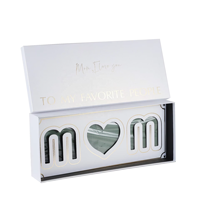 Boîte cadeau personnalisée avec bouquet de fleurs préservées pour maman, grand coffret cadeau pour les fêtes, coffret cadeau promotionnel avec fleurs, cartes de Noël, coffret pour la fête des mères