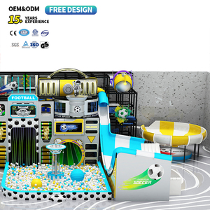 Terrain de jeu interactif sur le thème du carnaval du football, terrain de jeu commercial intérieur avec <span class=keywords><strong>piscine</strong></span> <span class=keywords><strong>à</strong></span> balles - Product Image 2