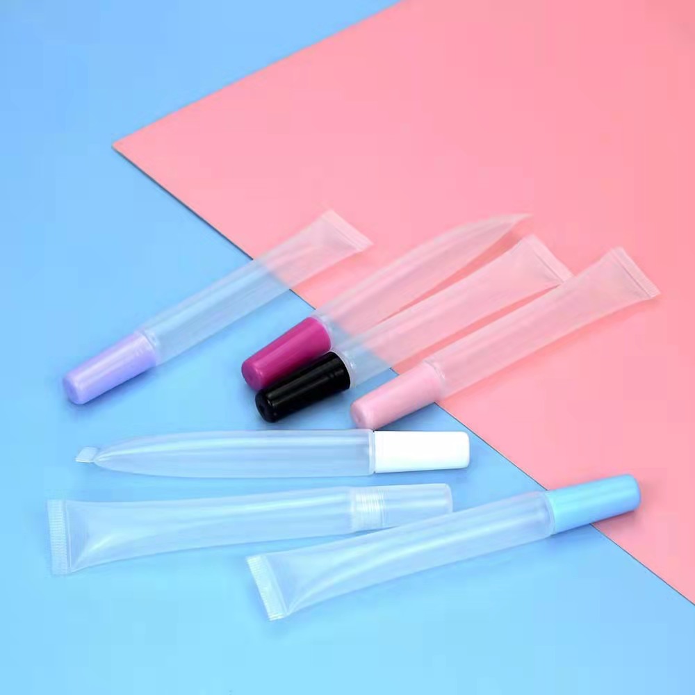 Drivworld Spot 15MLt transparent lip glaze lip gloss tube slender oblique color lip film squeeze tube Your logo