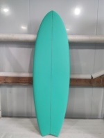 Planche de surf courte haute performance en fibre de verre/époxy/mousse EPS avec design queue de poisson, écologique et légère, unisexe