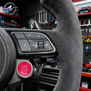 Volante de Cuero y Fibra de Carbono al por Mayor para Audi R8 Q5 Q5 2019 Rs6 C7 A5 A5 <span class=keywords><strong>2013</strong></span> A3 8y 8v <span class=keywords><strong>A6</strong></span> 2017 Tt 8n 2016 2015 S5 - Product Image 5