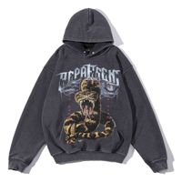 Fabricant de vêtements – Nouveaux sweats à capuche vintage en coton épais French Terry pour hommes, style Hip Hop, avec impression graphique DTG et délavage à la pierre