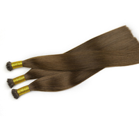 Extensiones de Cabello Humano 100% Natural, Doble Trama, Sin Procesar, Remy, con Punta de Queratina y Anillo Nano, al por Mayor