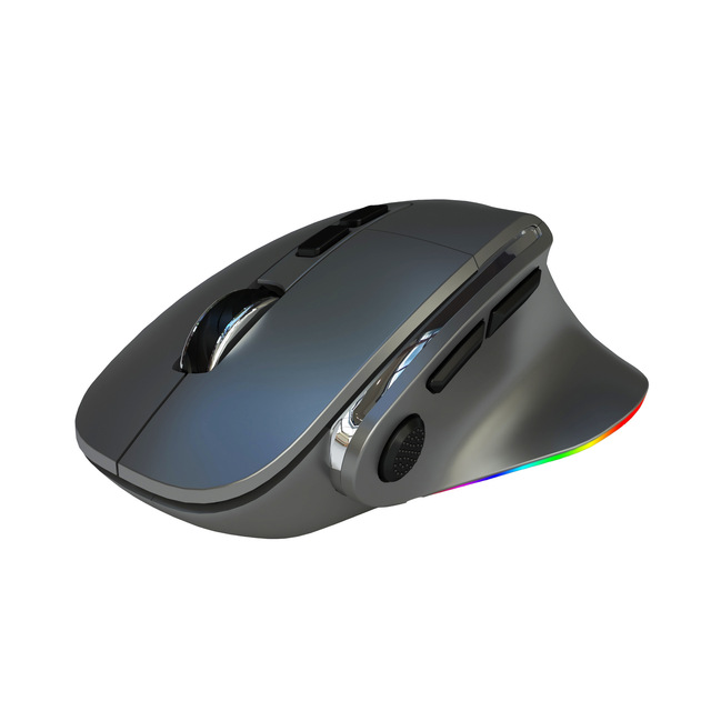 C-type Ergonomic Wireless 2.4GHz Dual-mode Rechargeable Adjustable Optical RGB Backlit 6 Buttons 800-3200DPI Gaming Mouse for